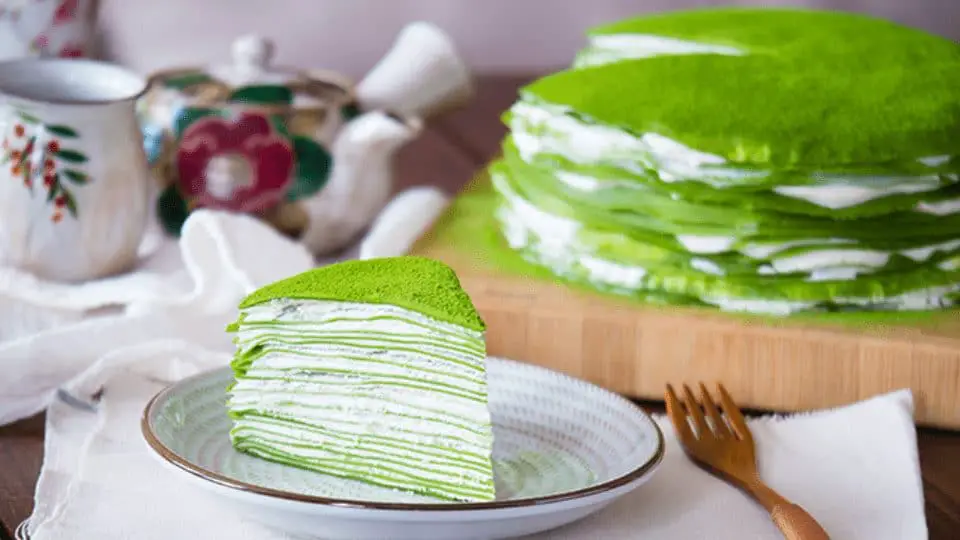 gâteau Mille crêpes au Matcha