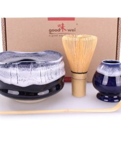 Accessoire Matcha  Set Matcha Complet Bleu et Blanc