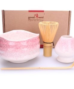 Accessoire Matcha  Set Matcha Complet Blanc et Rose