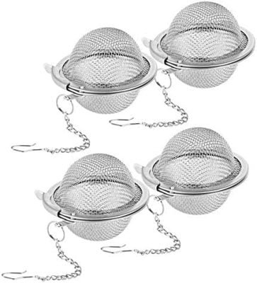 Lot De 2 Grandes Boules à Thé En Inox 18/8 - Infuseur à Thé Vrac Et épices | Couvercle Fileté, Maille Fine - 3