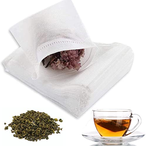 500 sacs filtrants de thé, sachet de thé en papier jetable avec