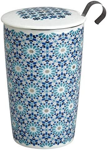 Tasse à Thé Avec Passoire Intégrée Et Couvercle Könitz 'Beautiful She Says' - Porcelaine - Neuf