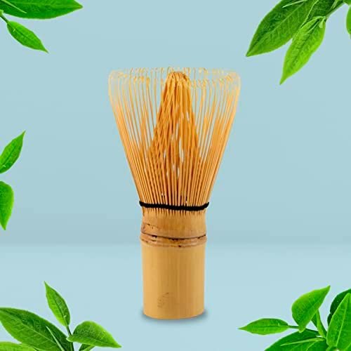 Fouet à Matcha En Bambou Traditionnel Chasen 64 Dents - Authentique Pour Thé Matcha Parfait Mousseux Et Onctueux