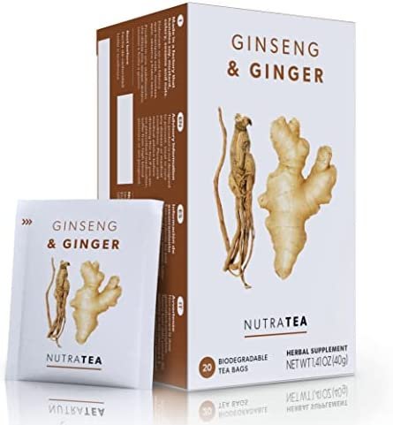 Nutra Tea - Thé au gingembre et au ginseng - 20 Sachets de thé ...