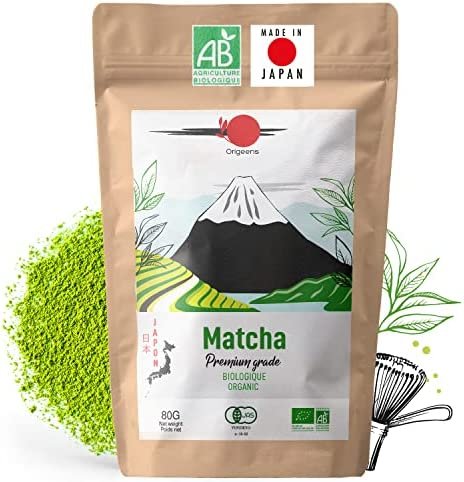 Kit Matcha Japonais 6 Pièces PORFOYO - Bol, Fouet, Cuillère, Filtre, Etc. - En Céramique Et Bambou - Cadeau Thé Matcha - Boîte Incluse