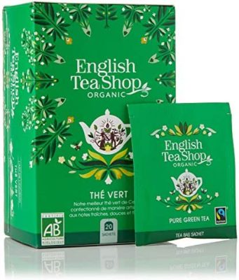 Thé vert bio English Tea Shop – Issu du commerce équitable – Boîte de 20 sachets