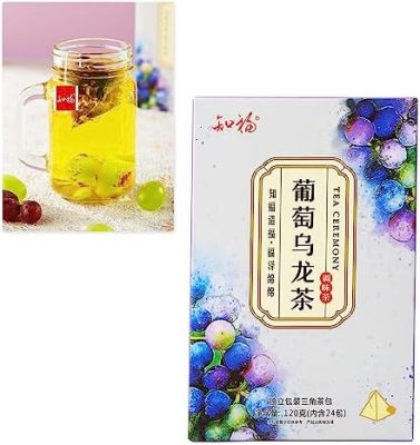 FOLOSAFENAR Thé aux Fruits, sachets de thé Oolong aux Raisins parfumés sains 24 unités pour Le Temps Libre