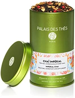 Palais des Thés, CHAÏ IMPÉRIAL, Thé noir parfumé, Mélange Épicé, Boite Métal 100g