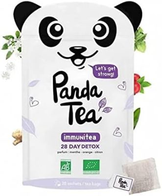 Générique Panda Tea Immunitea 28 Day Detox Parfum Menthe Orange Citron , 42 G (Lot De 1)