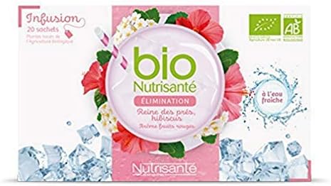Nutrisanté Bio Infusion Froide Elimination Thé Vert 20 Sachets , 32.5 gram