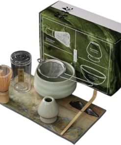 PARAFUL Service à thé matcha, bol à matcha et fouet, kit de démarrage matcha, kit de cérémonie matcha japonaise pour la fabrication de matcha